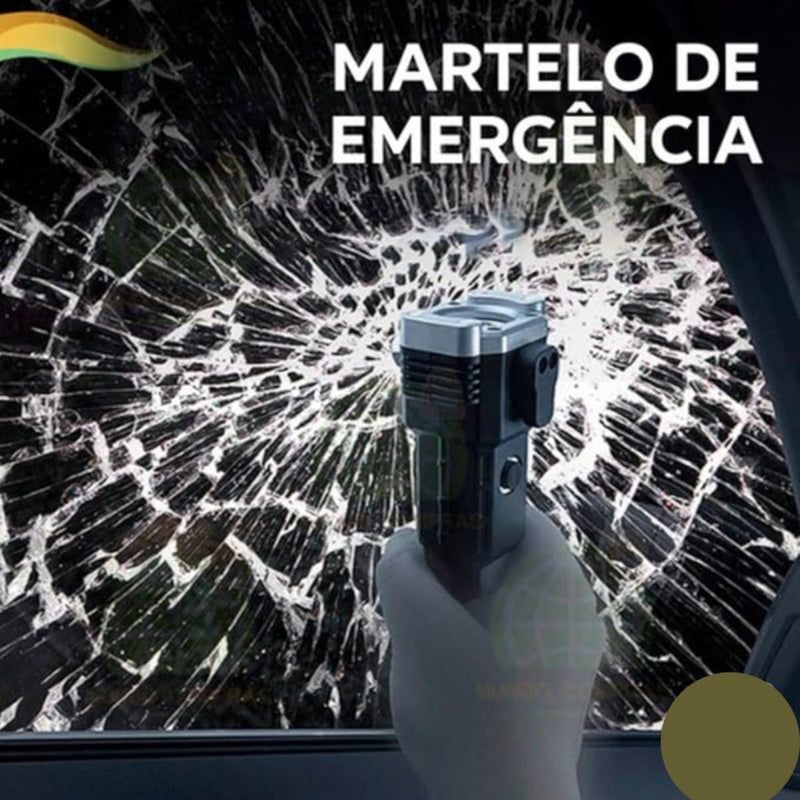 Lanterna LED Martelo Recarregável de Emergência Multiuso - BBL-2023